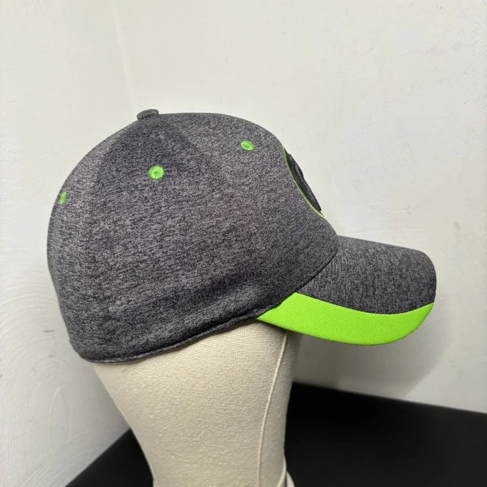'47 Brand Spartans Baseball Cap Hat Gray Green OSFM Stretch‎ Unisex Spellout